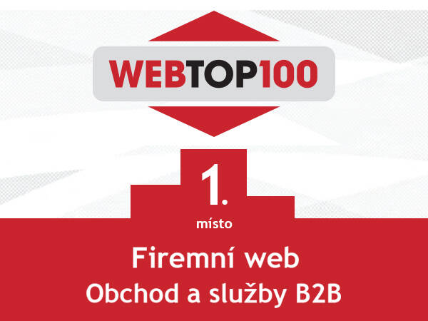 Zvítězili jsme v prestižní soutěži WebTop100!