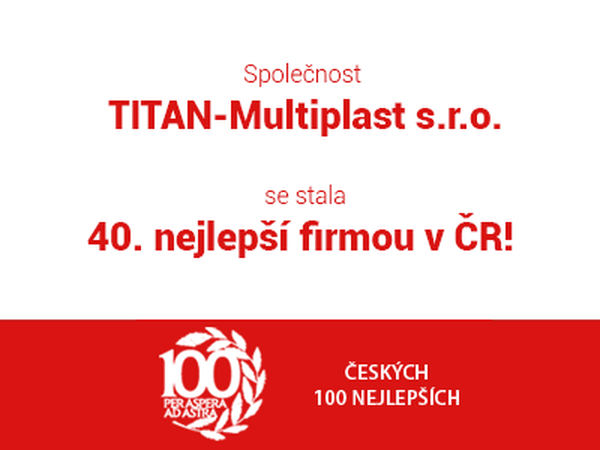 Umístění v soutěži "Českých 100 nejlepších"