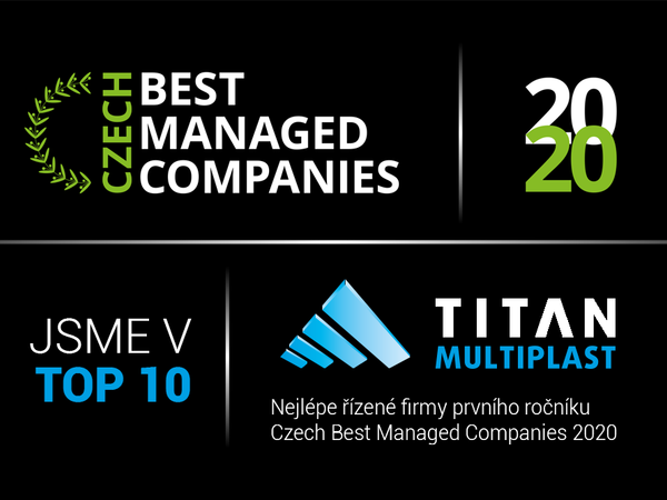 Získali jsme ocenění Czech Best Managed Companies 2020