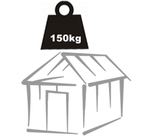 Belastung bis zu 150kg! Belastung bis zu 150kg!